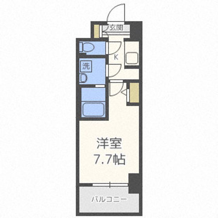 S-RESIDENCE難波EASTの間取り