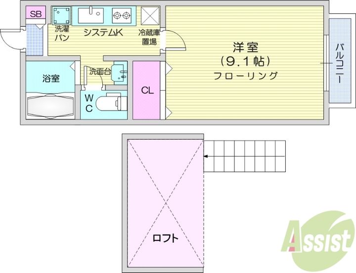 ソレアード*の間取り