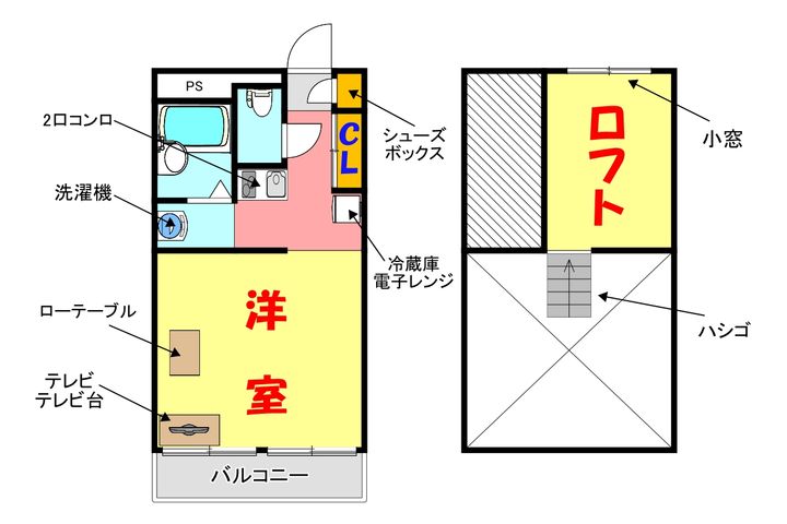 大阪府大阪市住吉区遠里小野1(マンション)の賃貸物件の間取り