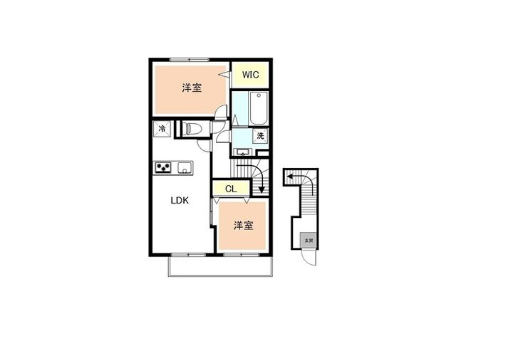 コーポみらい平の間取り