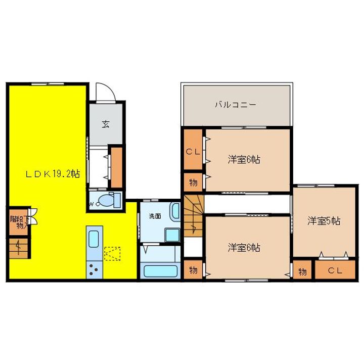 大阪府泉大津市板原町3(一戸建)の賃貸物件の間取り