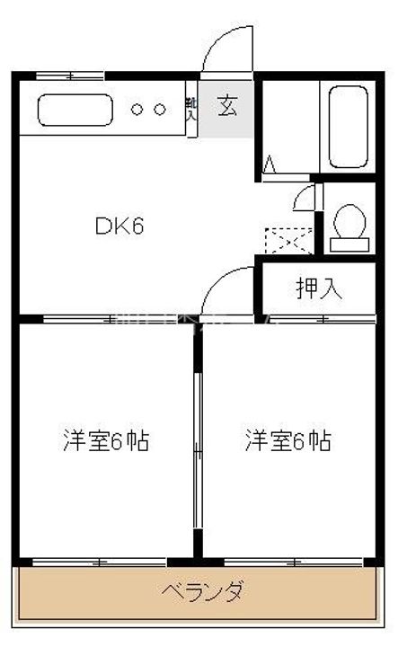 サンセリテくらなみA(マンスリーマンション)の間取り