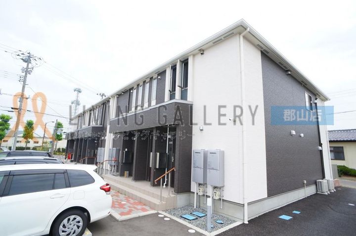 福島県郡山市大槻町字古屋敷(アパート)の賃貸物件の外観