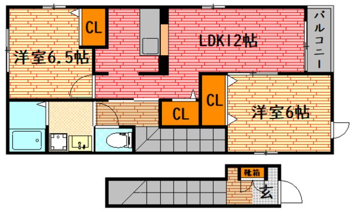 広島県山県郡北広島町春木(アパート)の賃貸物件の間取り