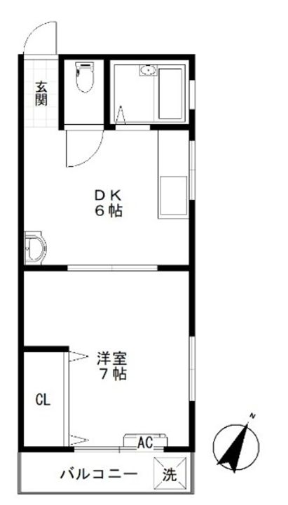 コーポけやきの間取り