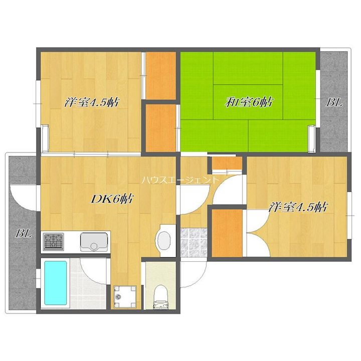コーポ近江屋2の間取り
