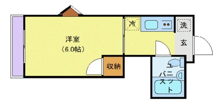 神奈川県川崎市麻生区百合丘1(アパート)の賃貸物件の間取り
