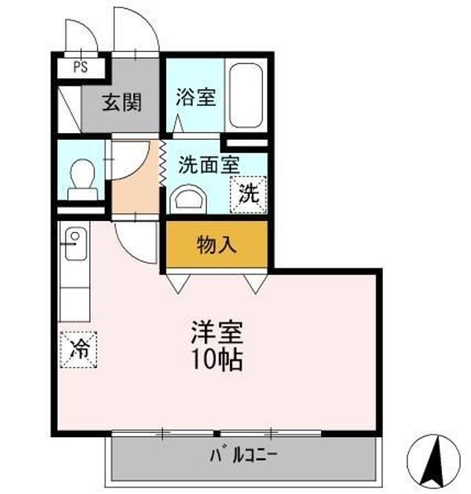 ベイサージュ富の原 B棟の間取り