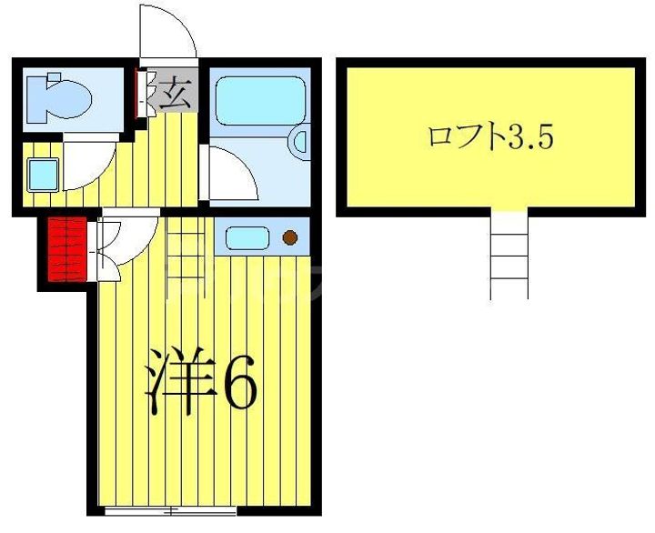 コーポ逆井の間取り