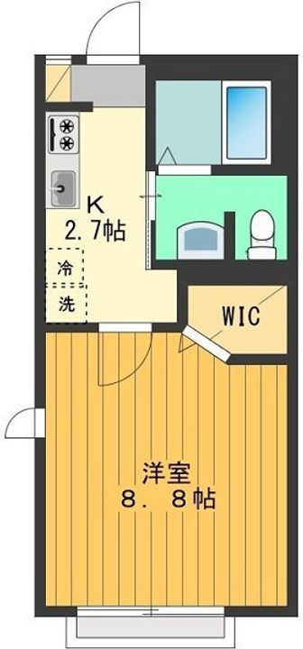 東京都八王子市左入町(アパート)の賃貸物件の間取り