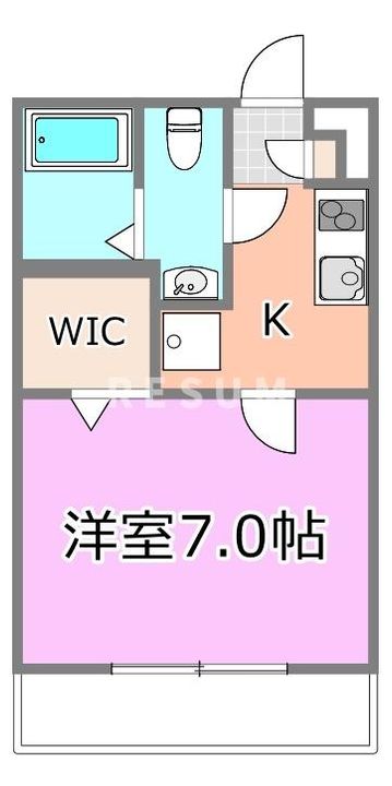 千葉県千葉市中央区新千葉3(アパート)の賃貸物件の間取り