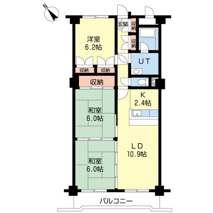 たいせいマンションの間取り