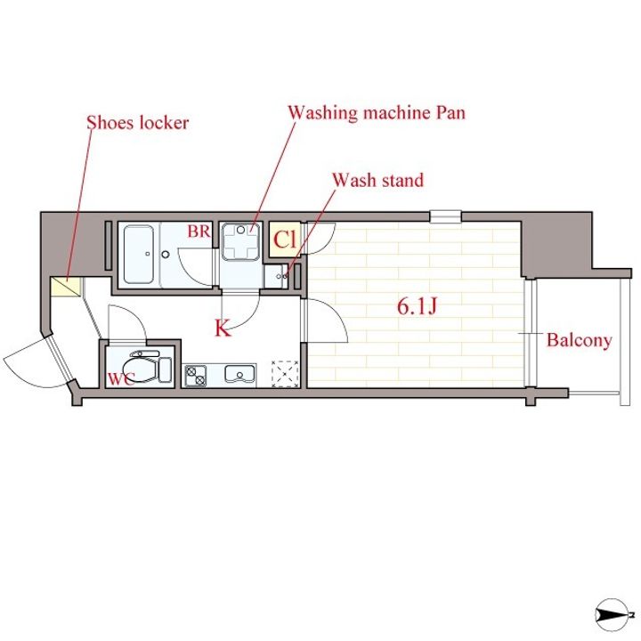 大阪府大阪市北区天神橋2(マンション)の賃貸物件の居間