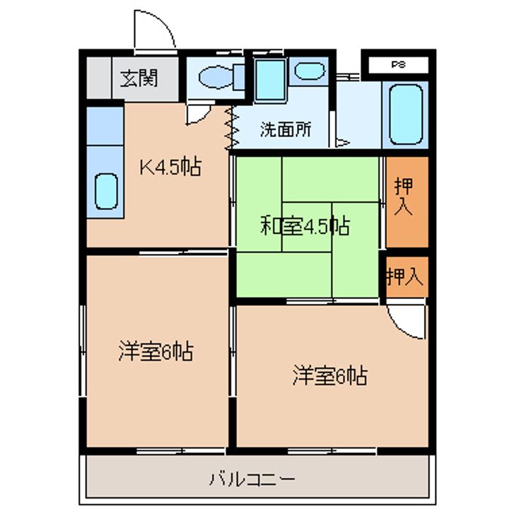 上野ロイヤルコーポの間取り