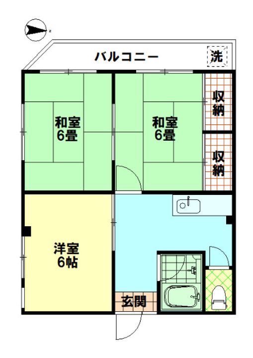 コーポ中嶋の間取り