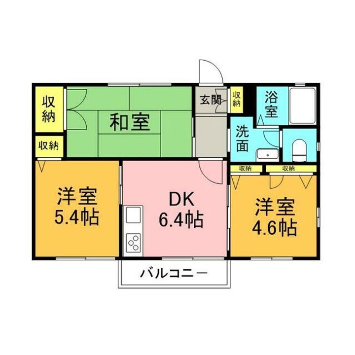 神奈川県横浜市栄区上郷町(アパート)の賃貸物件の間取り
