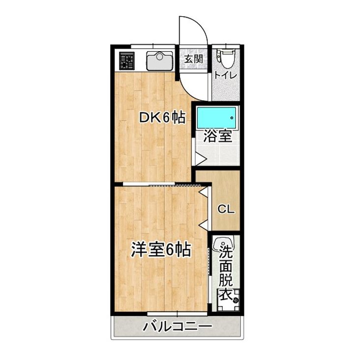 高知県高知市南御座(マンション)の賃貸物件の間取り