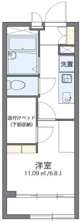 神奈川県川崎市多摩区中野島6(アパート)の賃貸物件の間取り