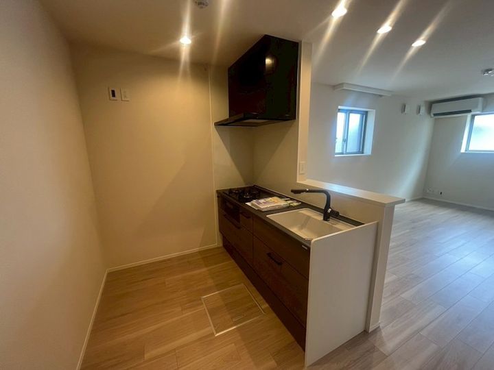 神奈川県藤沢市鵠沼神明2(マンション)の賃貸物件のキッチン