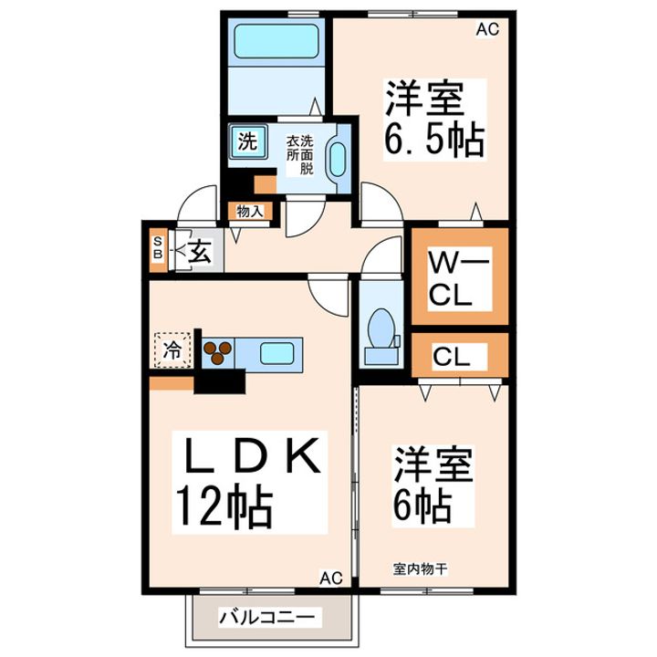 グレース ソシアAの間取り