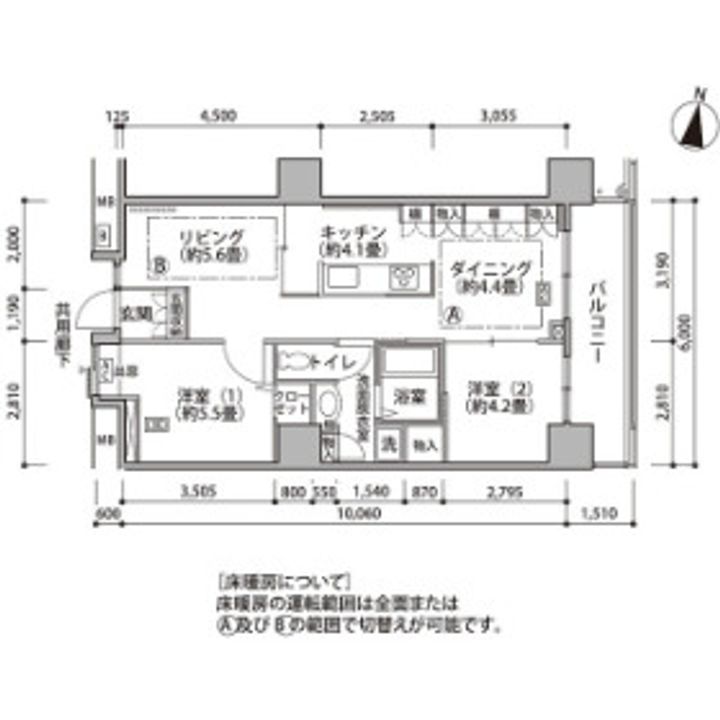 東京都江東区東雲1(マンション)の賃貸物件の間取り