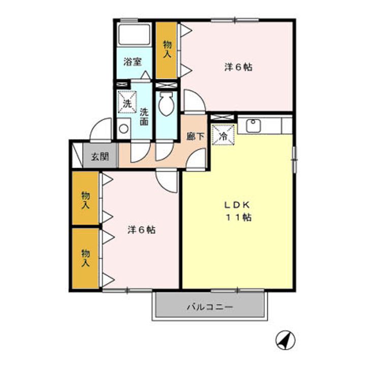 ウール クロッシェBの間取り