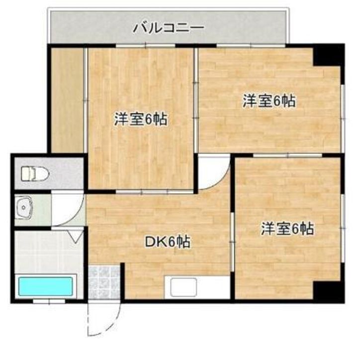 鹿児島県鹿児島市武3(マンション)の賃貸物件の間取り