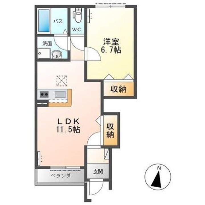 アドヴァンス土合の間取り