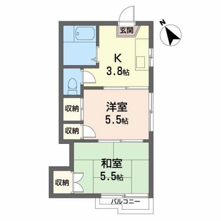 ルネカツヤマの間取り