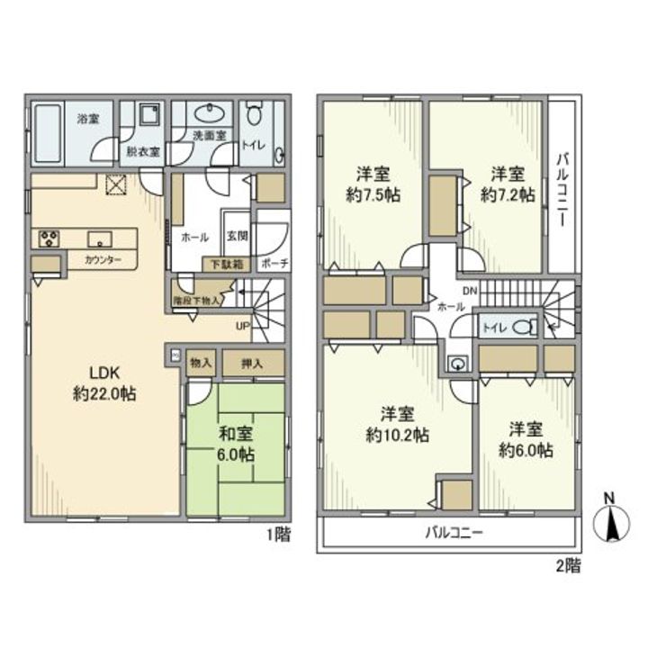 東京都世田谷区代沢2(一戸建)の賃貸物件の間取り