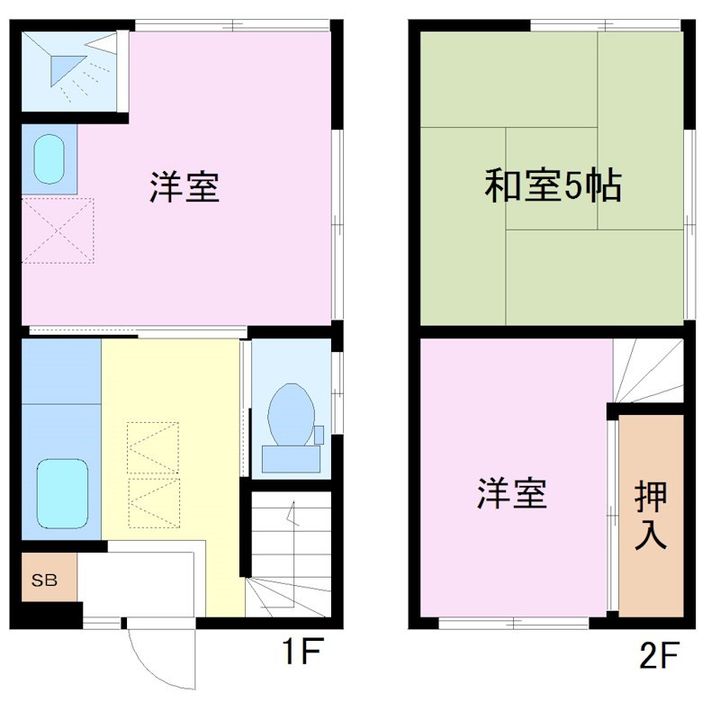 神奈川県横浜市中区山元町2(一戸建)の賃貸物件の間取り