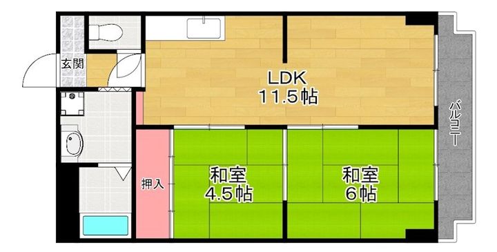 ハイクレスト宮之阪の間取り