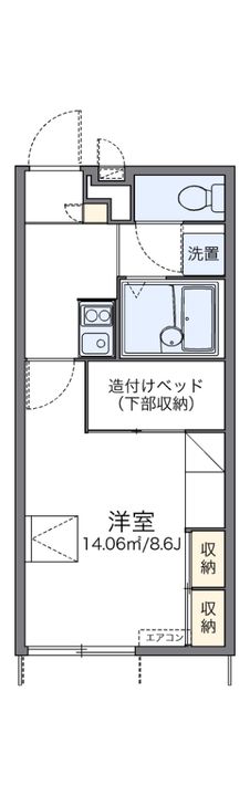 愛知県名古屋市天白区向が丘4(アパート)の賃貸物件の間取り