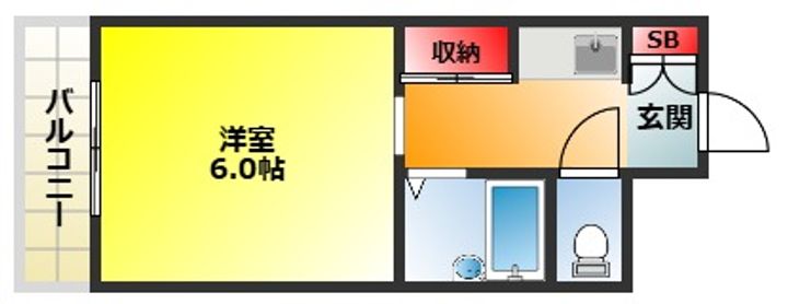 大阪府大阪市東淀川区瑞光1(マンション)の賃貸物件の間取り