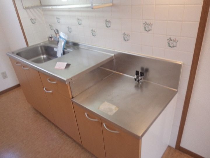 岡山県倉敷市東塚4(アパート)の賃貸物件のキッチン