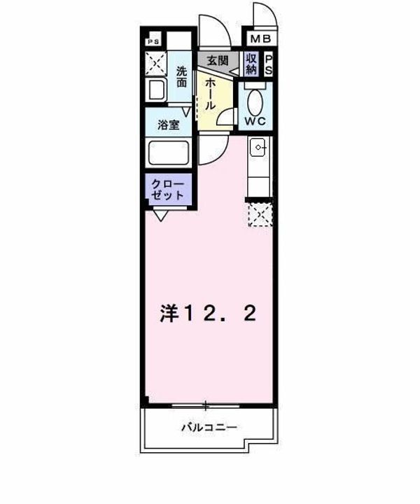大阪府枚方市大峰元町2(マンション)の賃貸物件の間取り