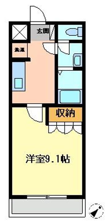 新潟県新潟市江南区曽川(アパート)の賃貸物件の間取り