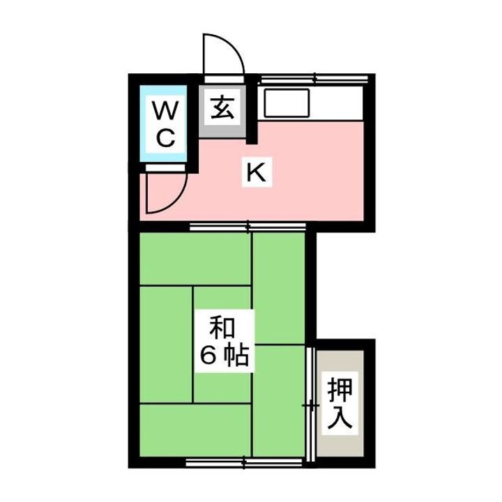 緑水荘の間取り
