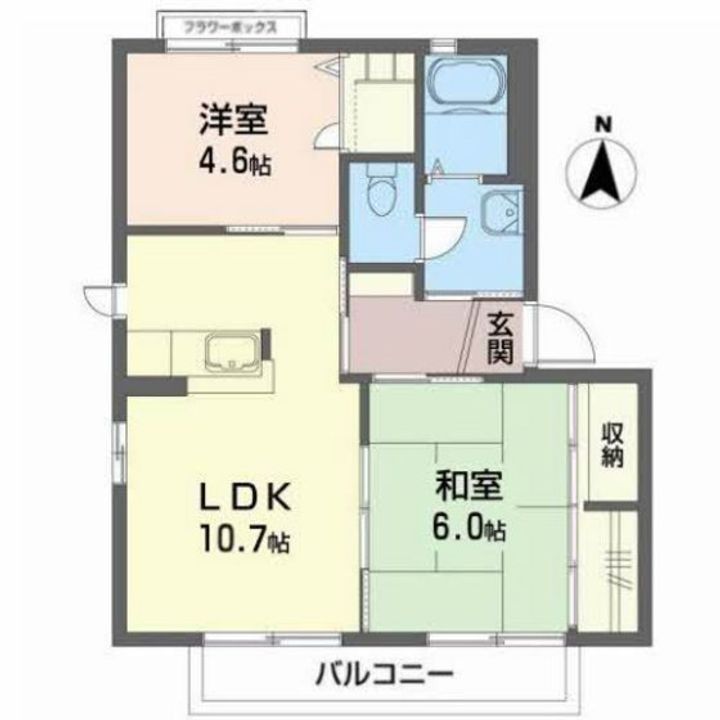 ハイライズMRIII Bの間取り