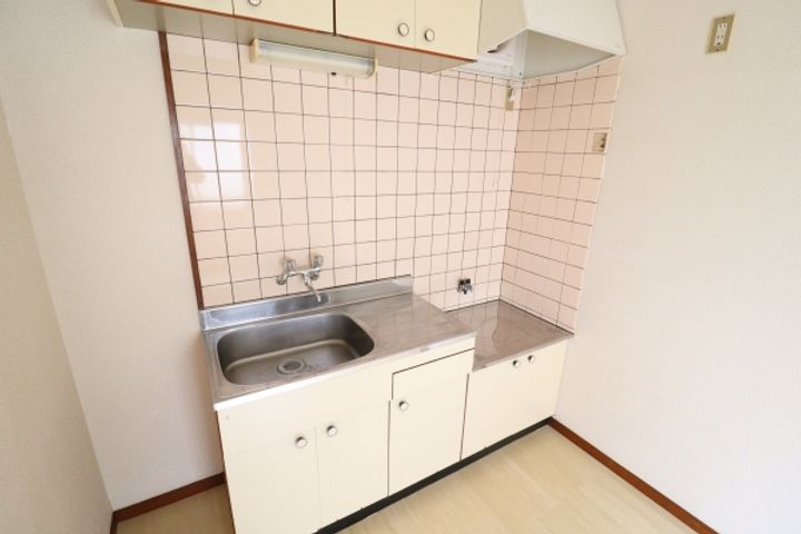 茨城県水戸市千波町(アパート)の賃貸物件のキッチン