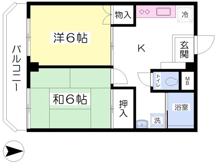メゾン白銀556の間取り