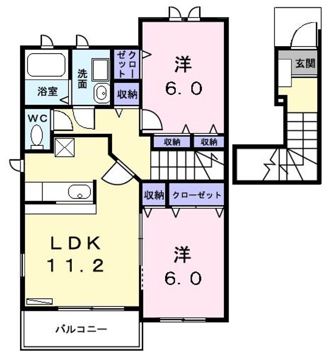 グランツコートK Cの間取り