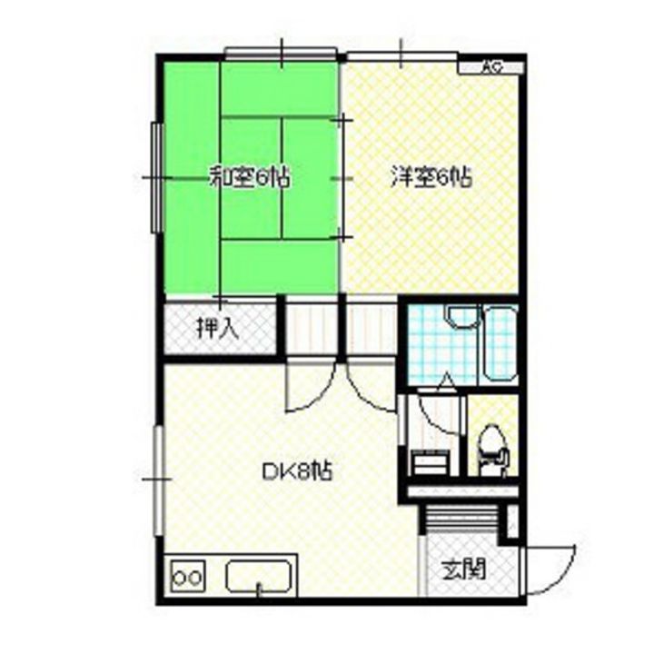 レヴール綾田の間取り