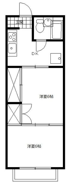 コーポみどりの間取り
