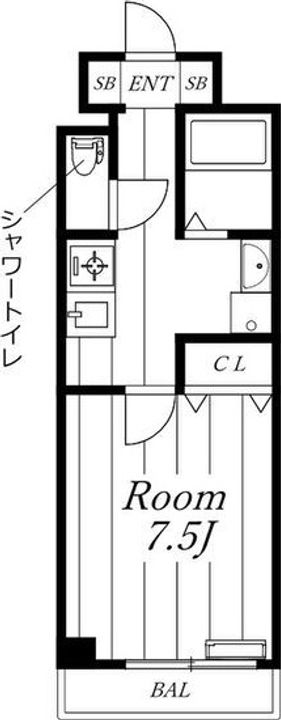 愛知県名古屋市昭和区川原通8(マンション)の賃貸物件の間取り