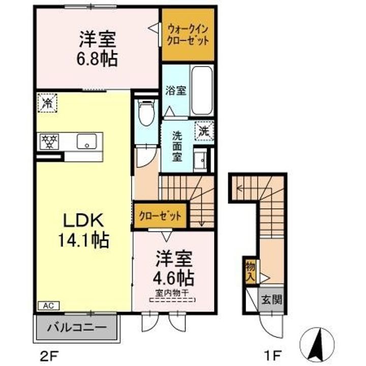 D-ROOM Fourth A棟の間取り