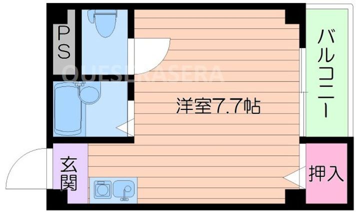 大阪府吹田市千里山西5(マンション)の賃貸物件の間取り
