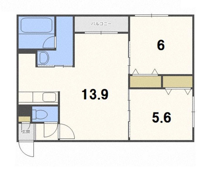 グランオルセー厚別中央IIの間取り
