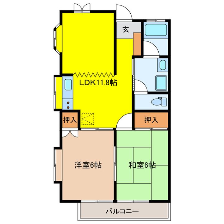 ヴィラサンビームの間取り