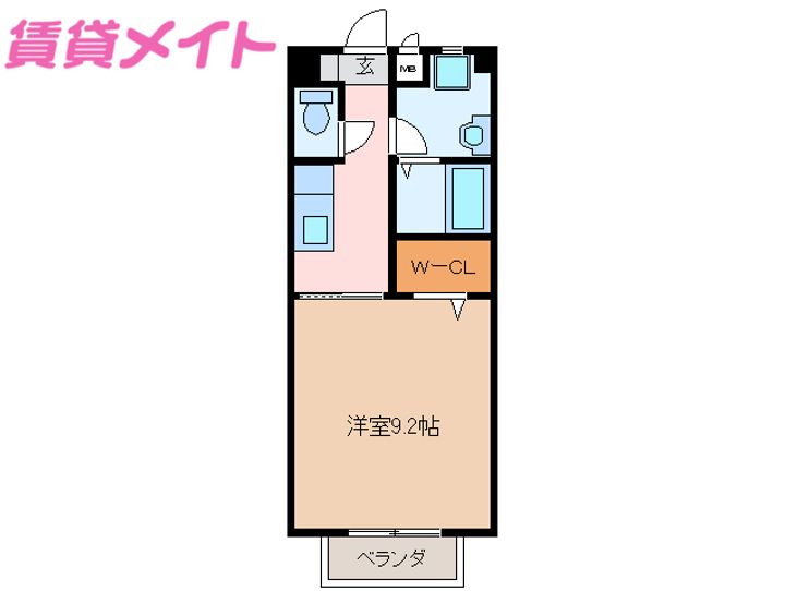 ユウェンタースの間取り